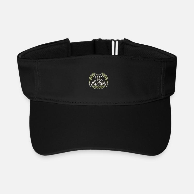 Tree hugger bain de forêt amoureux de la nature - Visière de sport recyclée - noir