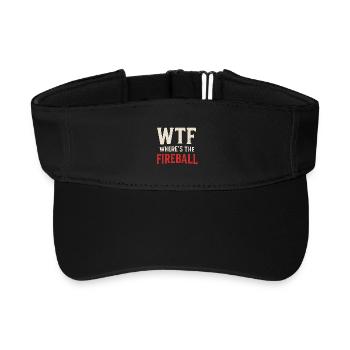 C’est quoi ce truc : Où est l’humour de la boule de feu - Visière de sport recyclée - noir - Devant