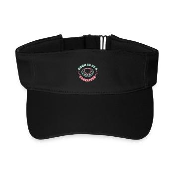 Infirmière, soins gériatriques - Visière de sport recyclée - noir - Devant