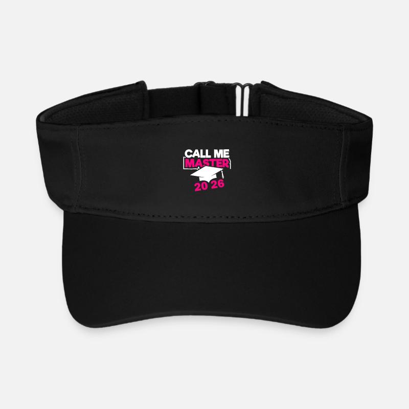 Master 2026 Graduation Graduation - Recycled Sun Visor Cap - black