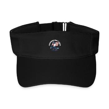 Veterans Day Für Republikaner - Recyceltes Visor Cap - Schwarz - Vorne