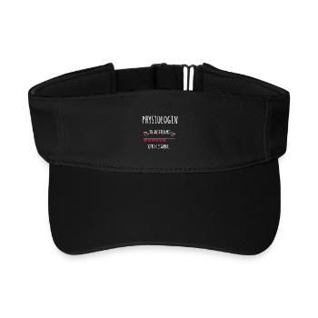 Physiologin Ausbildung Medizinstudium Ärztin - Recyceltes Visor Cap - Schwarz - Vorne