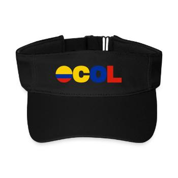 Kolumbien - Recyceltes Visor Cap - Schwarz - Vorne