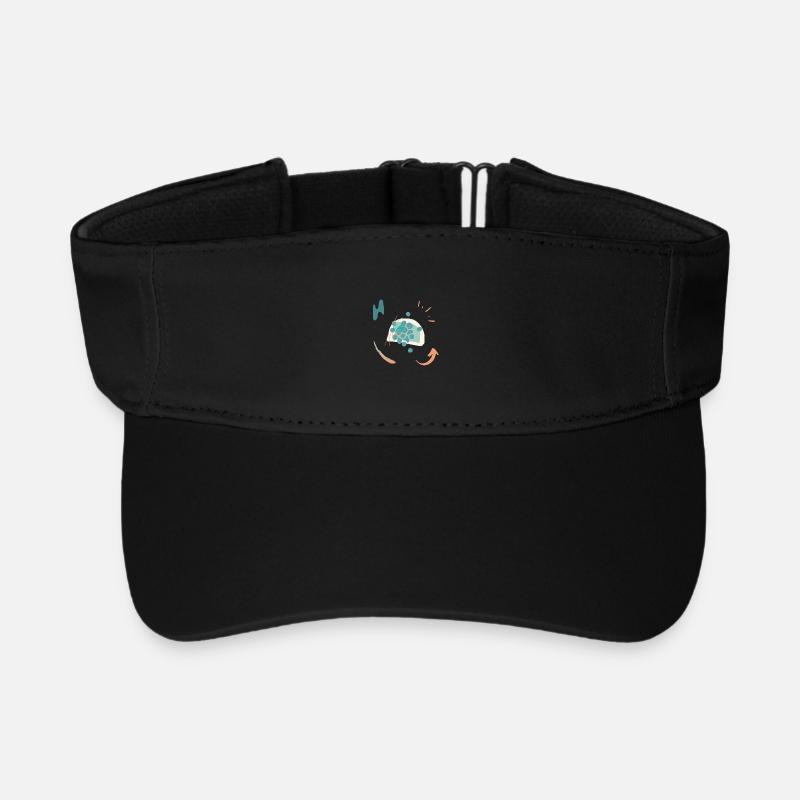 Design décontracté avec dégradé de couleur - Visière de sport recyclée - noir