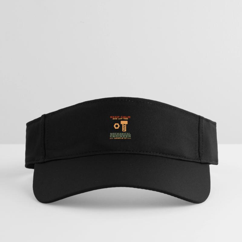 Funny Mechanical Engineer Tshirt, Keep Calm Recycled Sun Visor Cap