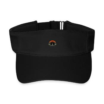 Monaco City Skyline Monaco Wahrzeichen - Recyceltes Visor Cap - Schwarz - Vorne
