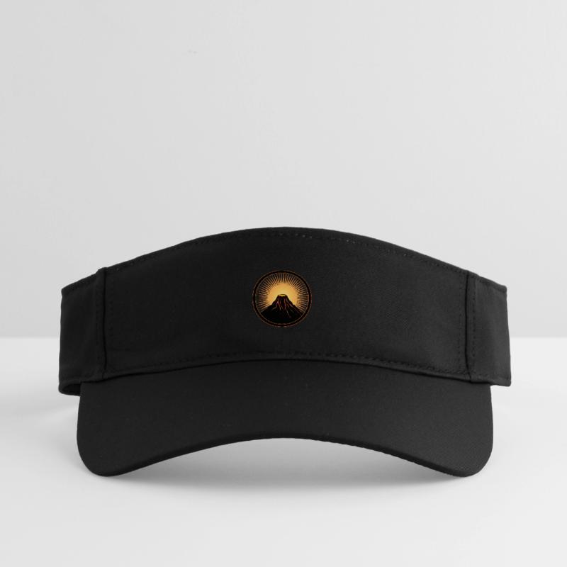 Volcano patch with liquid lava Recycled Sun Visor Cap