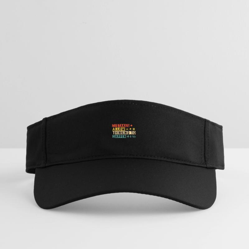 Math Mistakes Allow Thinking To Happen Recycled Sun Visor Cap