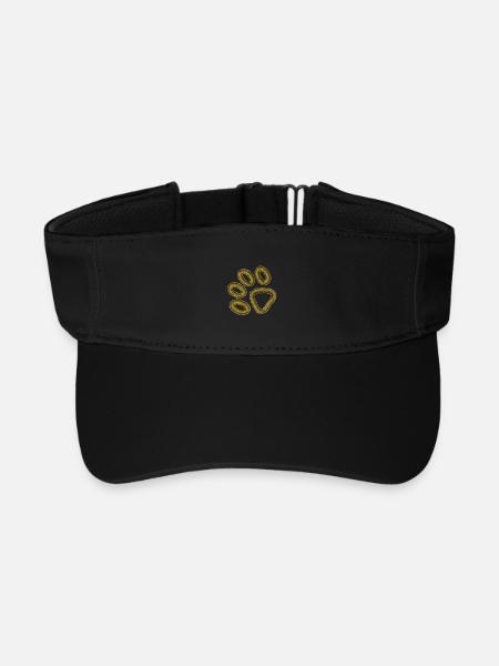 patte de tigre dorée - Visière de sport recyclée - noir