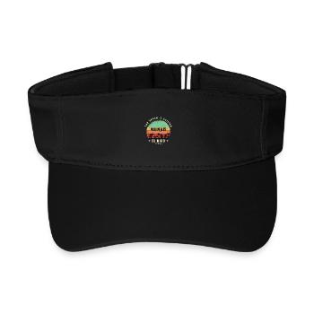 Palmier El Nido Philippines - Visière de sport recyclée - noir - Devant