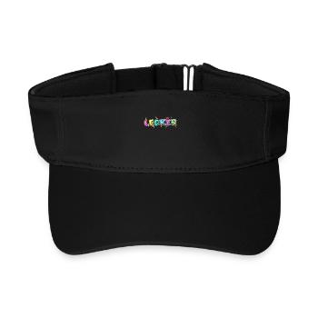 Lecker Nachspeise Eis Süßigkeiten Naschkatzen - Recyceltes Visor Cap - Schwarz - Vorne