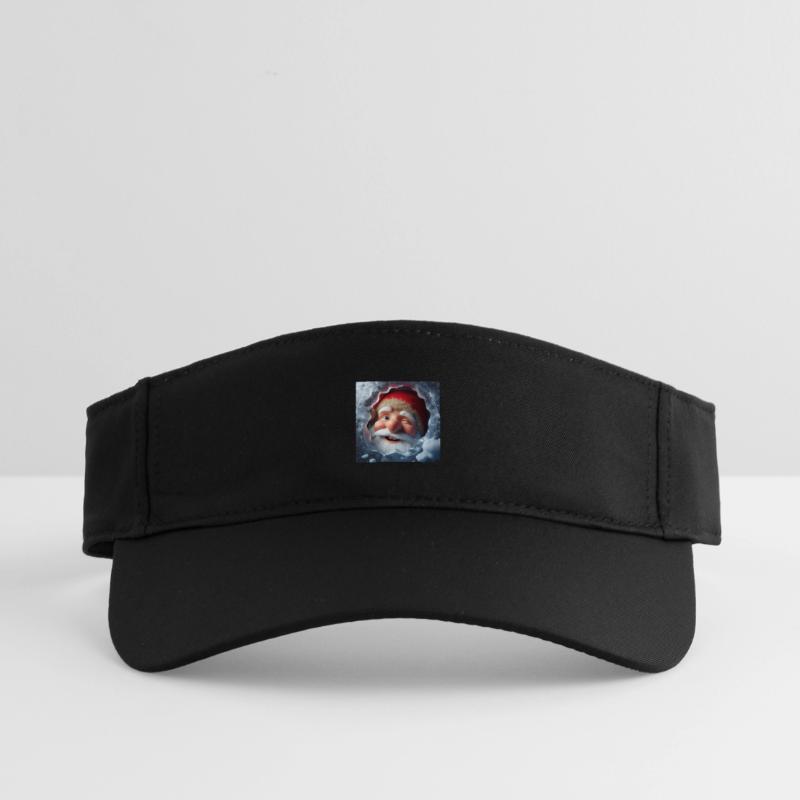 Imp looking through ice laughing Recycled Sun Visor Cap