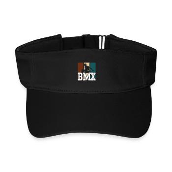 BMX Jump Neon Paneele - Recyceltes Visor Cap - Schwarz - Vorne