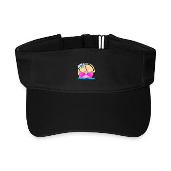 BOOTFAHREN FÖHR INSEL - Recyceltes Visor Cap - Schwarz - Vorne