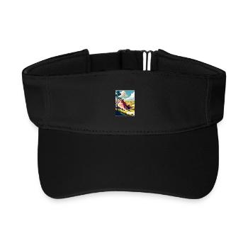 Theodore Roosevelt Nationalpark Reiseposter WPA - Recyceltes Visor Cap - Schwarz - Vorne