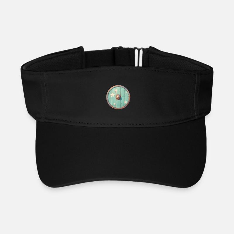 Viking Shield - Recycled Sun Visor Cap - black