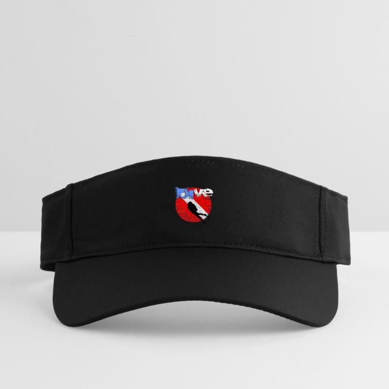 Drapeau de plongée américain Visière de sport recyclée