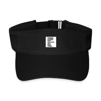 Contre les nazis - Visière de sport recyclée - noir - Devant