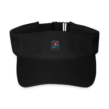 CITY SOUND - Recyceltes Visor Cap - Schwarz - Vorne