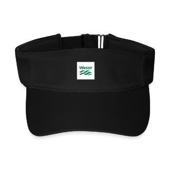Weser vert blanc - Visière de sport recyclée - noir - Devant