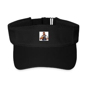 Héros de la bière en costume traditionnel - Visière de sport recyclée - noir - Devant