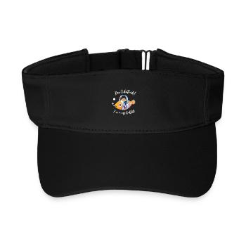 Nicht stören! Ich bin in meiner Blase - Recyceltes Visor Cap - Schwarz - Vorne