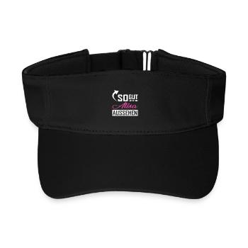 Only an Alisa can look so good - Recycled Sun Visor Cap - black - Front