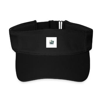 Quantum Bird Reading in Armchair - Recycled Sun Visor Cap - black - Front