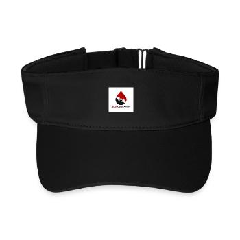 Blood Donation Hands Emblem - Recycled Sun Visor Cap - black - Front