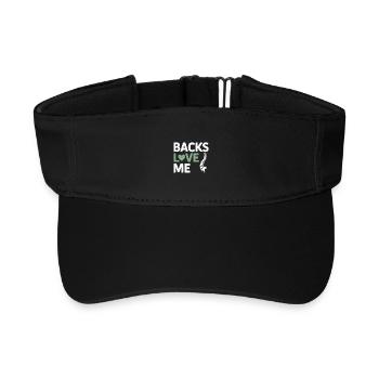 Lizenzierter DC-Experte für klinische Wirbelsäulenanpassung - Recyceltes Visor Cap - Schwarz - Vorne