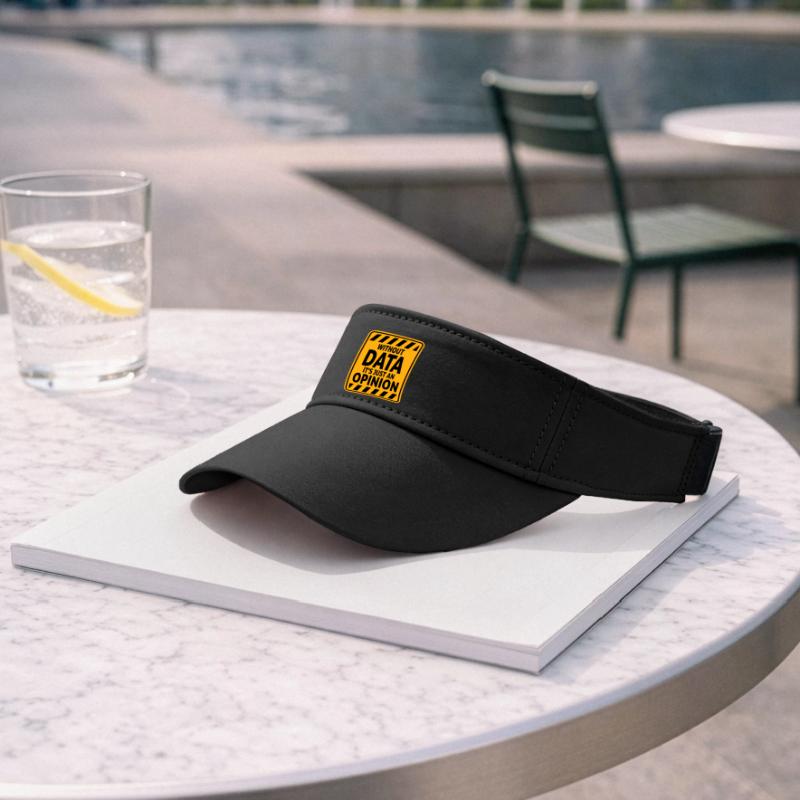 Without Data It's Just An Opinion Statistics Nerd Recycled Sun Visor Cap