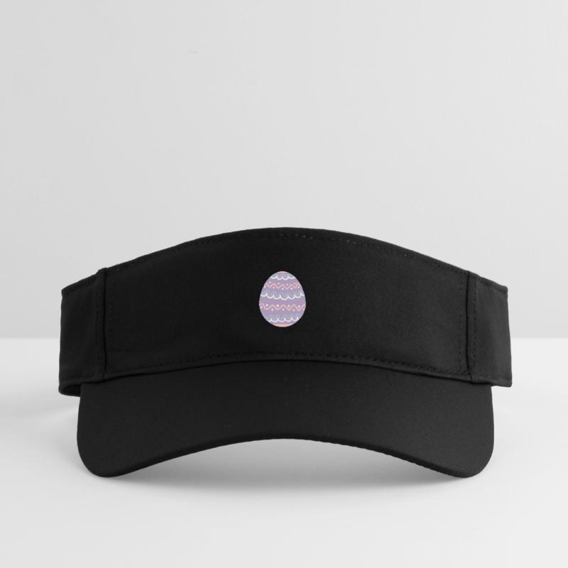 Pastel Wavy Easter Egg Recycled Sun Visor Cap