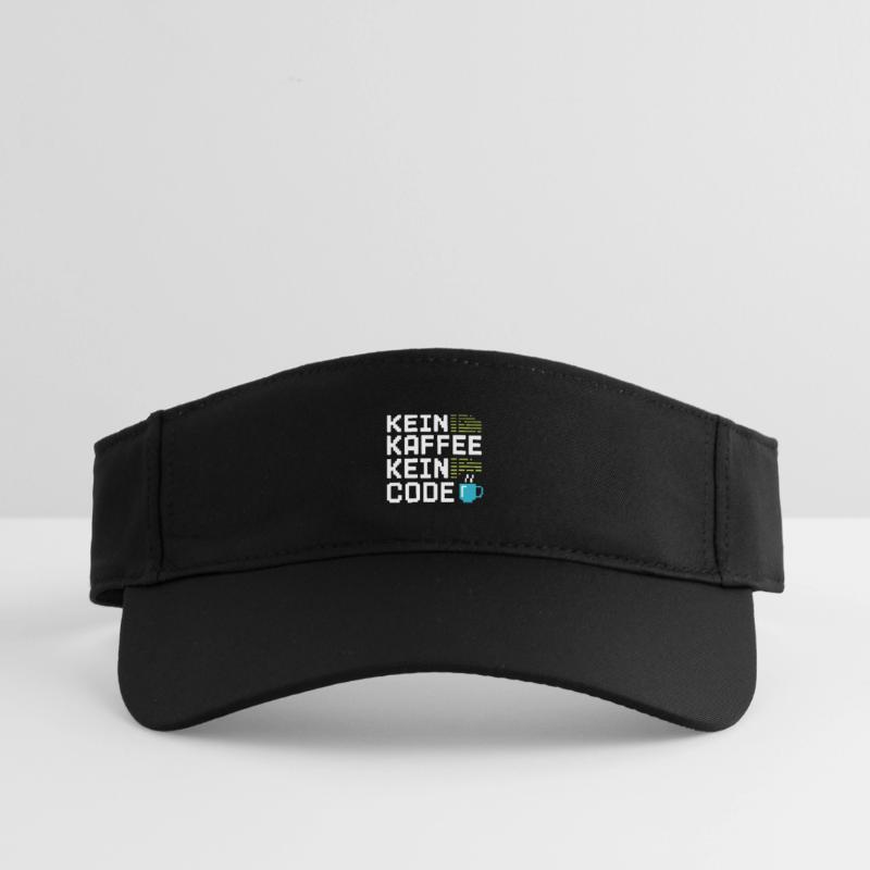 Kein Kaffee Kein Code Programmierer Informatiker Recyceltes Visor Cap