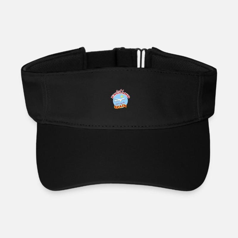Spain Bound: Goodbye England - Recycled Sun Visor Cap - black