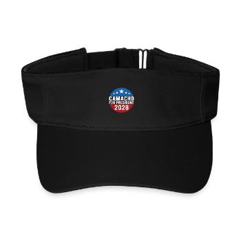 Camacho 2028 Emblem-Parodie Lustig, nicht sicher - Recyceltes Visor Cap - Schwarz - Vorne