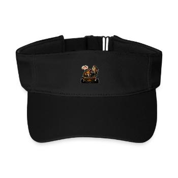 Ich habe ein lustiges Karpfenfischen-Design mit Brassen - Recyceltes Visor Cap - Schwarz - Vorne