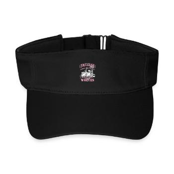 Proud truck driver Trucker Babe Brummi truck - Recycled Sun Visor Cap - black - Front