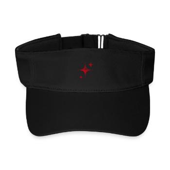 Red Spark Minimal - Recycled Sun Visor Cap - black - Front