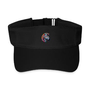Zebra - Recyceltes Visor Cap - Schwarz - Vorne