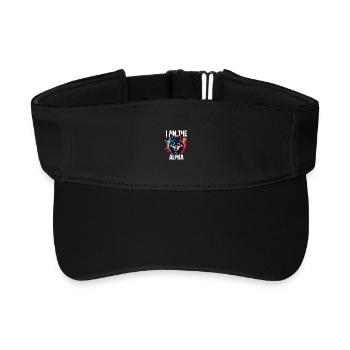 I am the Alpha Wolf - Recycled Sun Visor Cap - black - Front