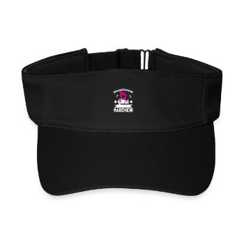 New Grandma It's a girl! - Recycled Sun Visor Cap - black - Front