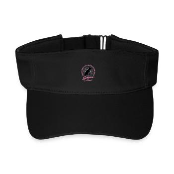 Black Sphynx Cat Sayings Humor Quotes - Recycled Sun Visor Cap - black - Front