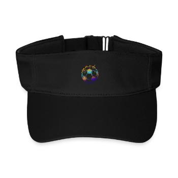Game Day | Soccer Player - Recycled Sun Visor Cap - black - Front