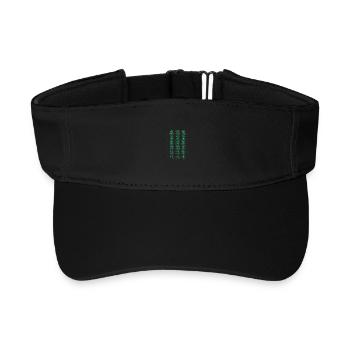 Code de la matrice - Visière de sport recyclée - noir - Devant