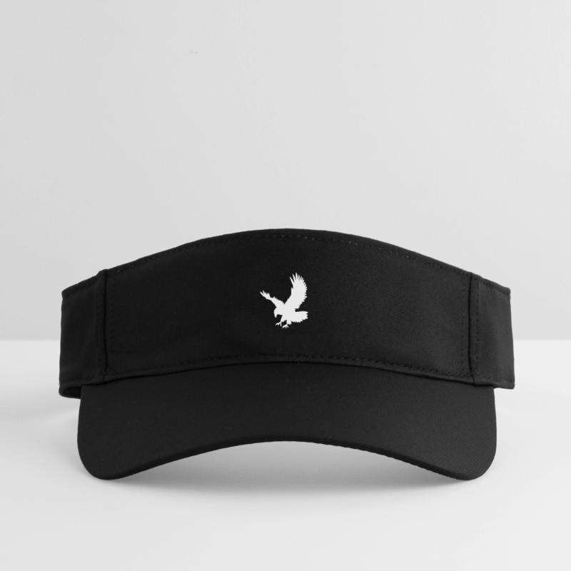 An eagle chasing its prey Recycled Sun Visor Cap