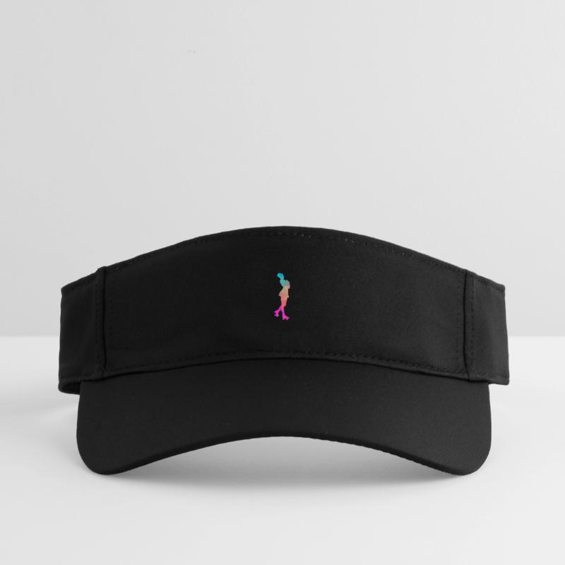 Abstrakter Eis- und Rollschuh-Design Recycled Sun Visor Cap