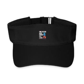 Family Vacation Making Memories Lifetime - Recycled Sun Visor Cap - black - Front