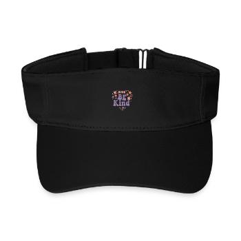 Dude Be Kind No Bullying - Recyceltes Visor Cap - Schwarz - Vorne