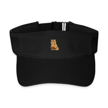 Coffre au trésor du tigre - Visière de sport recyclée - noir - Devant