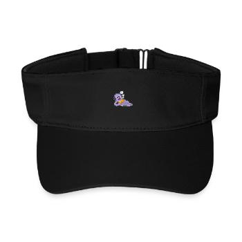 Octopus Book - Recycled Sun Visor Cap - black - Front